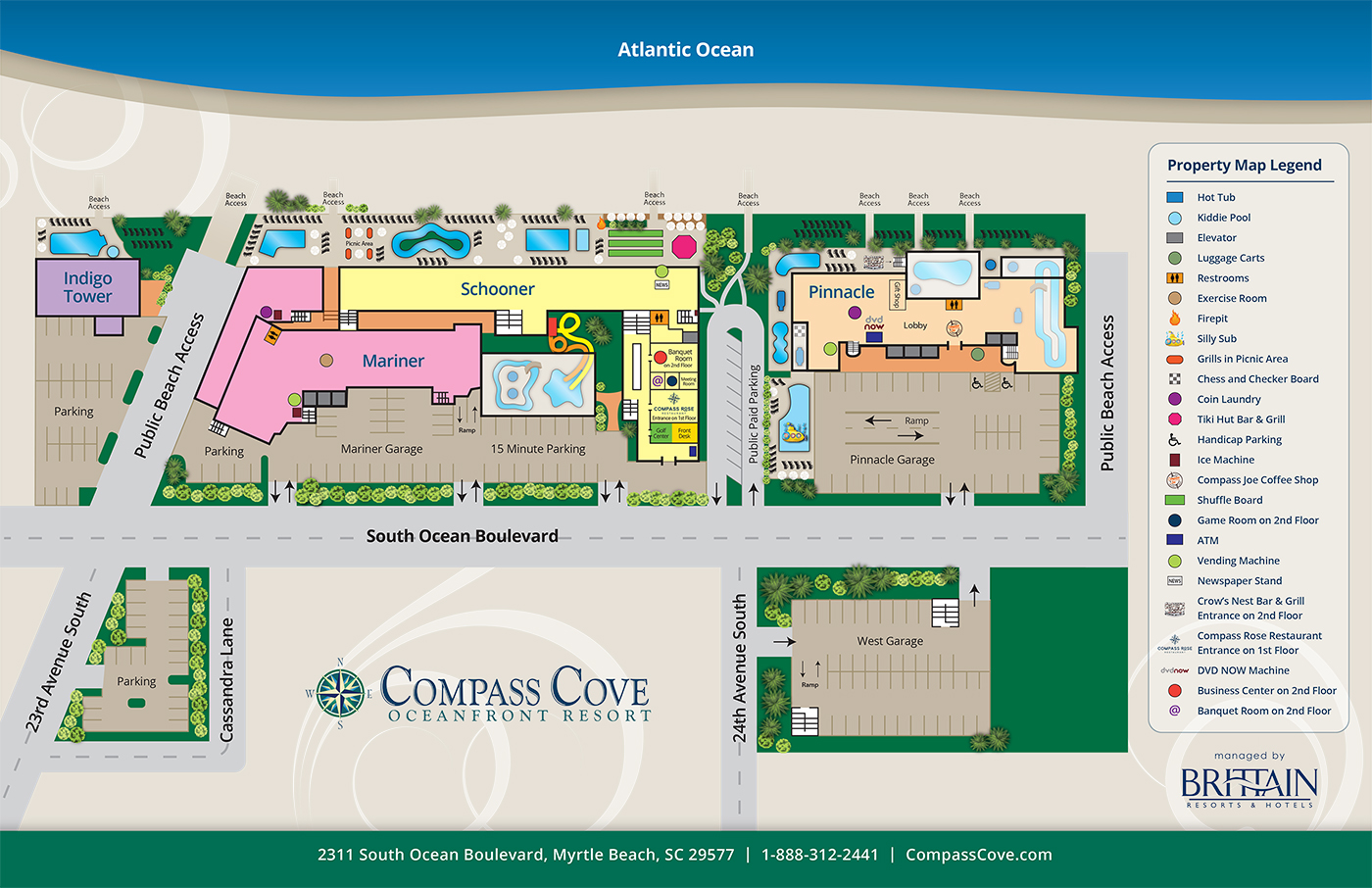 Compass Cove Resort Pinnacle Tower, Myrtle Beach Resort Condos