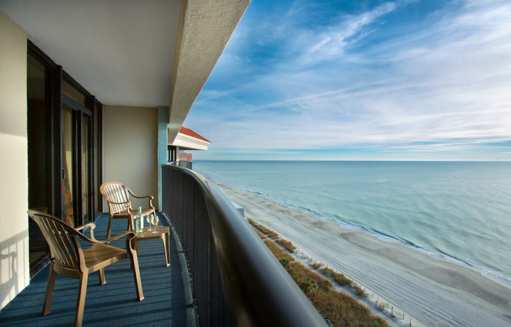 Compass Cove Mariner Oceanfront Three Bedroom Condo Balcony